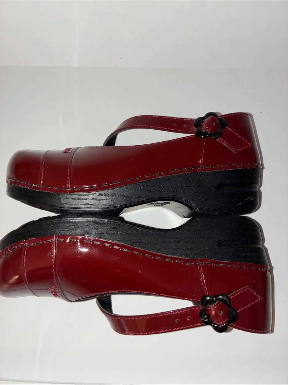 DANSKO Ruby red back to school clogs shoes girls 32 us 1.5 - 2